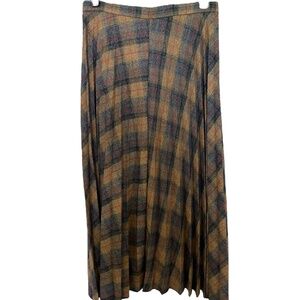 Ming Suit Plaid Pleated Skirt